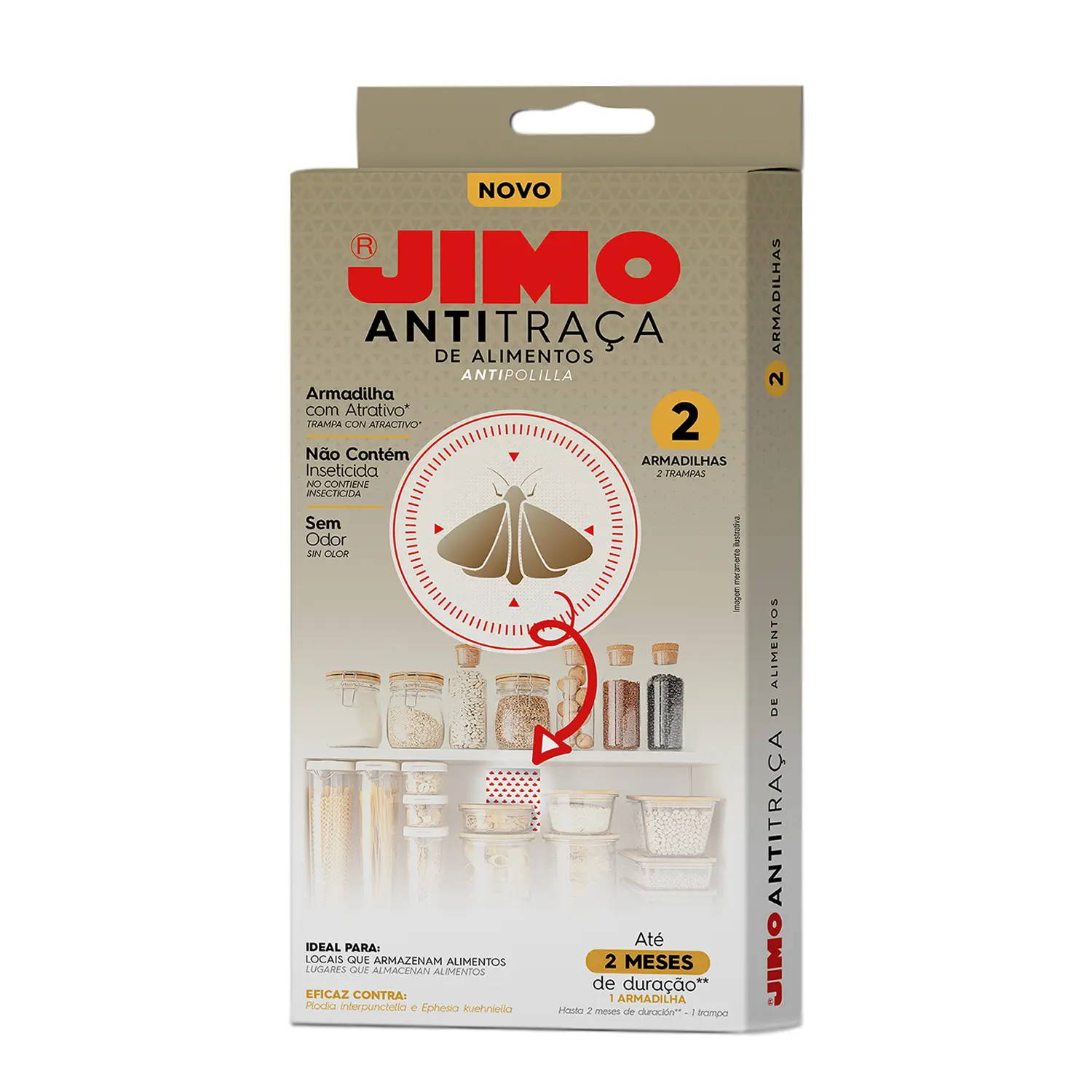 Jimo Antitraca de Alimentos com 2 Armadilhas
